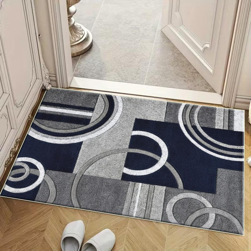 Abstract Geometric Area Rug, Soft And Lightweight, Suitable For All Seasons, Easy To Maintain And Easy To Clean, Machine Washable Carpet Floor Mat, Suitable For Living Room, Bedroom, Hallway, Balcony, Patio, Room Decor, Home Decor, Outdoor Decor