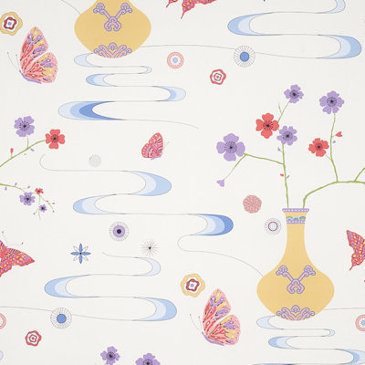 Papier peint Schumacher x Cristina Buckley Fantasia