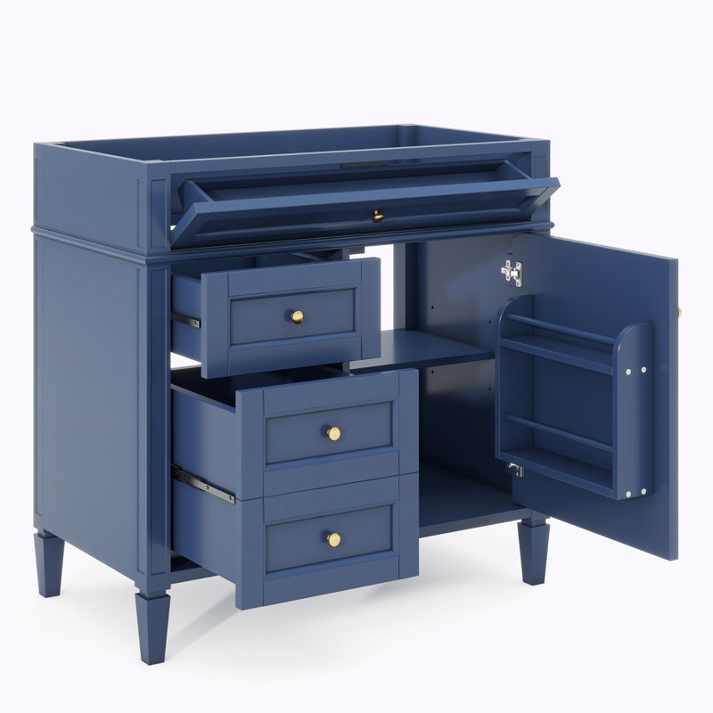 Bases de meuble-lavabo 36 po seulement, Bleu marine