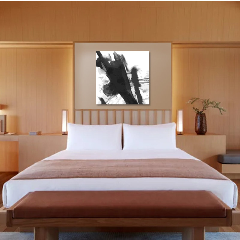 Ink Splater Painting, 24" H x 24" W x 1.5" D, Aluminum
