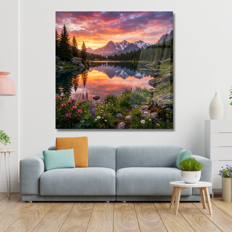 Art mural en verre trempé Yosemite National Park, H 12 po x l 12 po