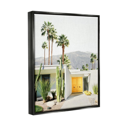 «Palm Springs House», photographie sur toile flottante encadrée par Sissi et Seb