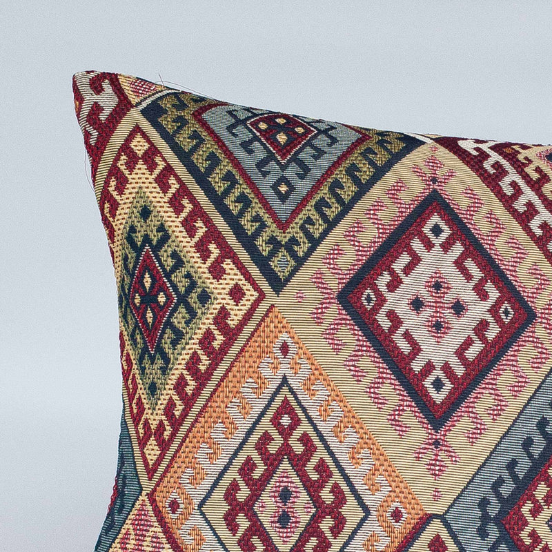 Turkish Kilim Weave Cushion, 43x30cm, Cover only