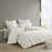 Modern Elastic Embroidered Cotton Bedding Set, Full/queen