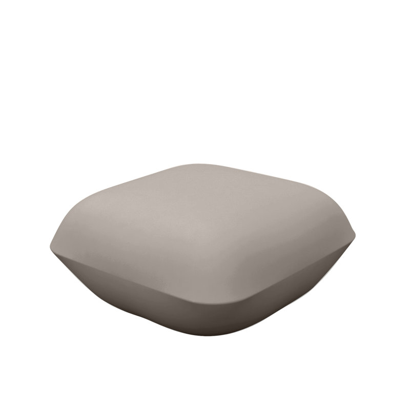 Pillow Outdoor Ottoman, Taupe