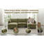 Canapé moderne en chenille vert moderne, canapé compact à 2 places avec deux ports de chargement USB et poches latérales, petit canapé pour chambre, bureau, appartement.-131141844