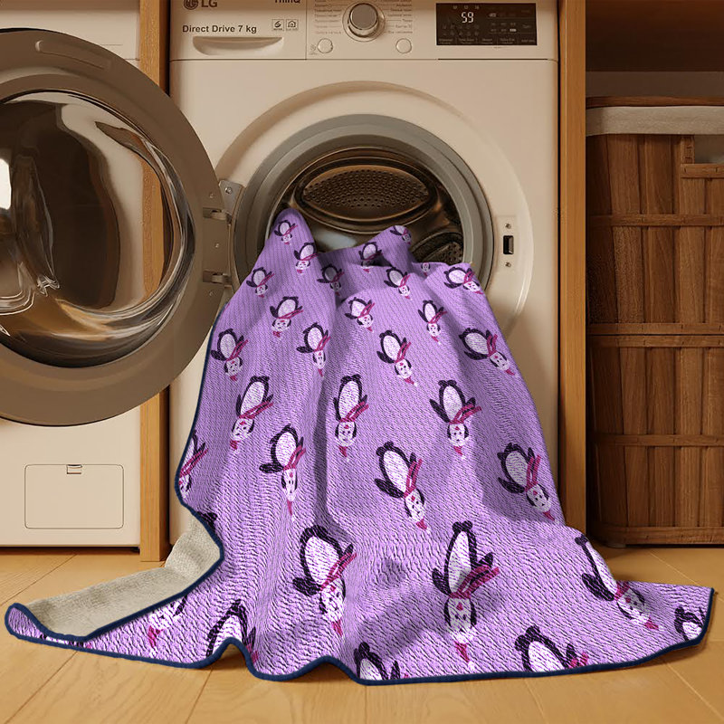 Tapis de couloir mauve tissé à la machine 2 pi x 5 pi