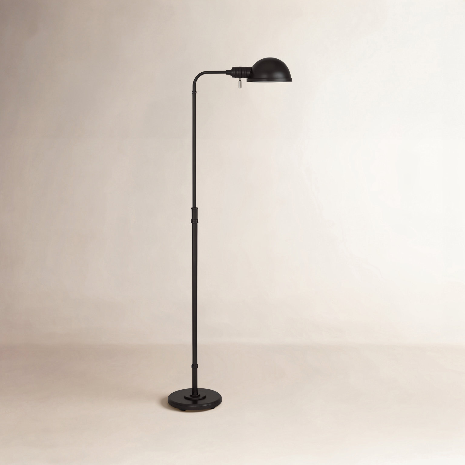 43.25'' Floor Lamp, Aged Iron