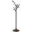 Solid Wood Coat Rack Tree Shaped with 12 Hooks 3 Adjustable Heights Tool Free Assembly-474971126