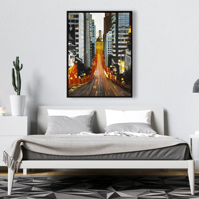 San Francisco By Night Print On Canvas