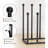 Free-standing Black Metal Shoe Rack – Boot & Shoe Organizer For 4 Pairs, Perfect For Dorms, Closets, Entryways & Patios