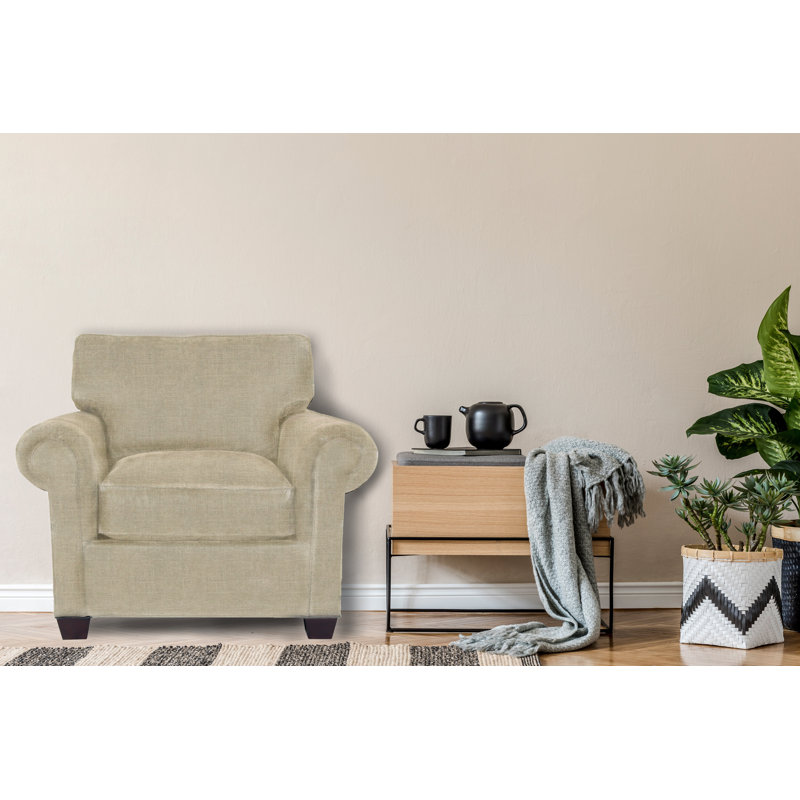 Grace Armchair, Fluff Pearl