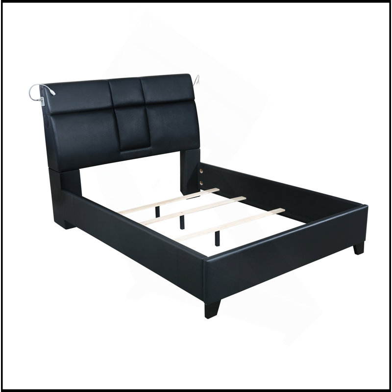 Grand plateau de musique avec éclairage tactile Bluetooth pour grand lit