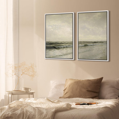 «Maritime Moods Oceanic Waves», 2 pièces sur toile