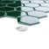 Metro Ion 2" Hex Emerald 11-1/8" x 12-5/8" Porcelain Mosaic Wall Tile