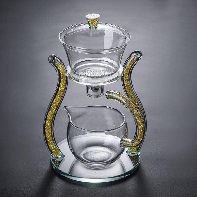 Semi-automatique 12 oz Théière en verre