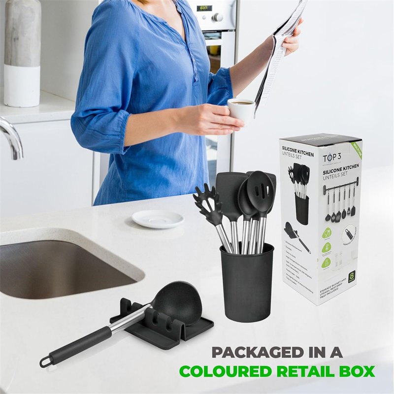 Belfry Kitchen Holahan 8 Utensil Set