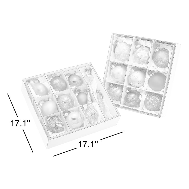 20-Piece Christmas Tree Ornament Set, Alpine Collection
