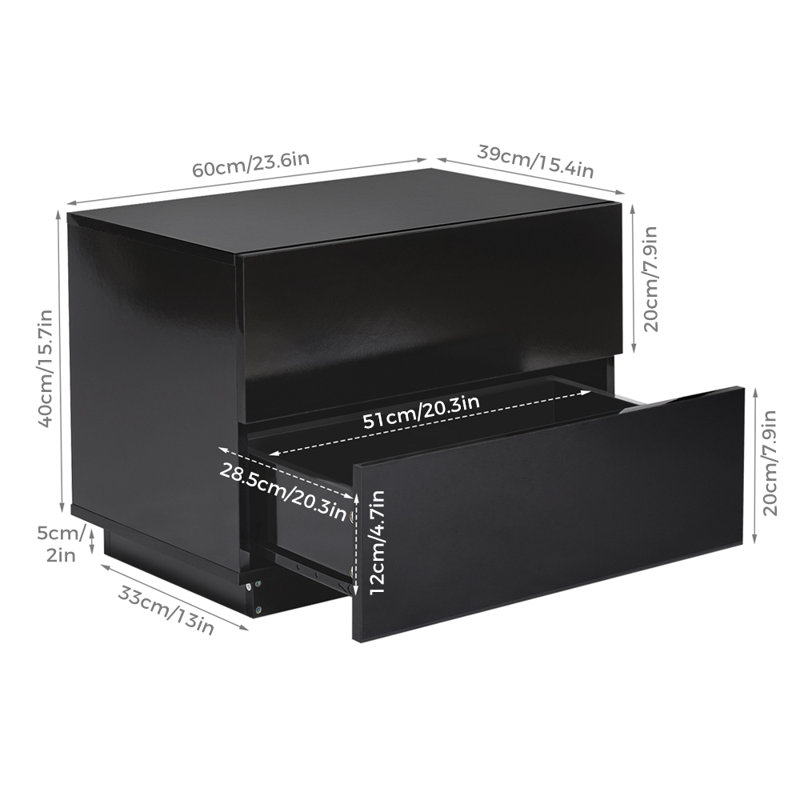 Tables de chevet, Noir, noir, noir, noir