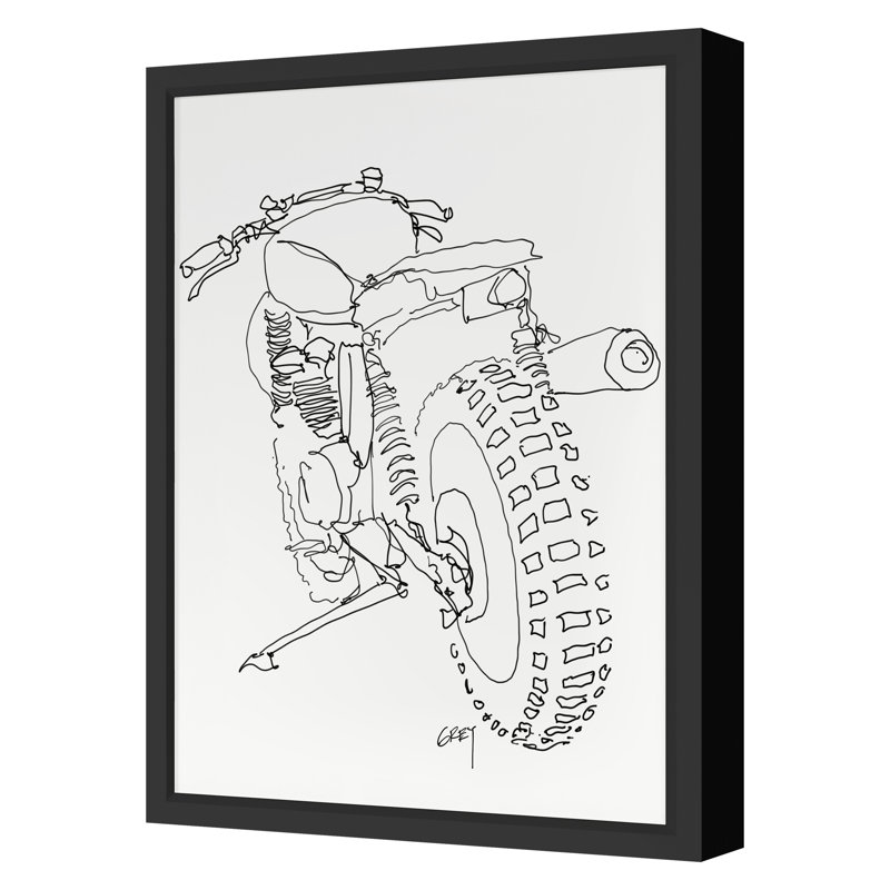Back Bike Print by Grey, Ryan