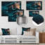 Hybrid Power In Undergroung Garage - Décoration murale moderne en métal-87839323