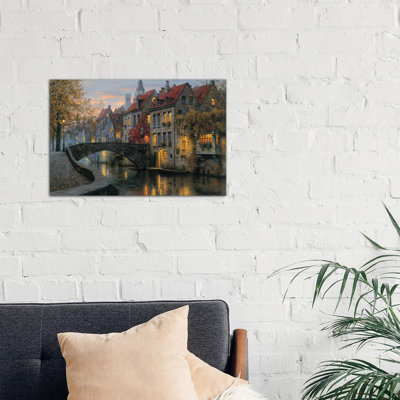 Silent Evening by Evgeny Lushpin - Wrapped Canvas Painting