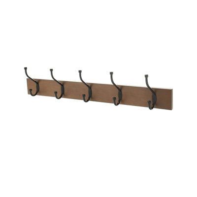 Millersport Wall 5 - Hook Wall Mounted Coat Rack