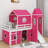 Twin Size Loft Bed With Slide Tent And Tower-952452402