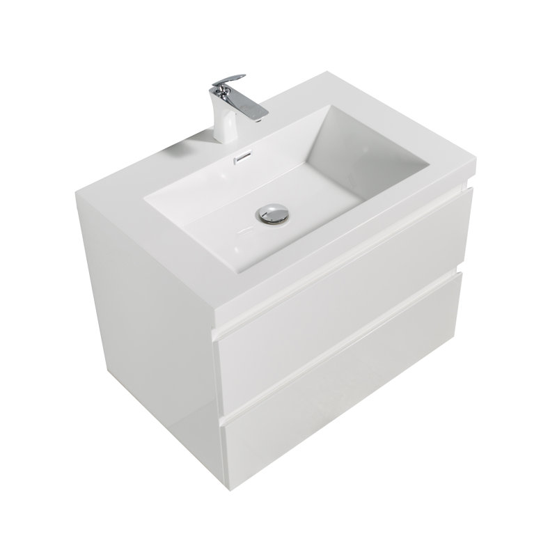 Meuble-lavabo mural simple 29,5 po Glenmore