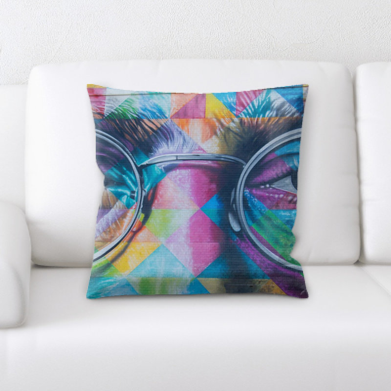 Microsuede Reversible Throw Pillow