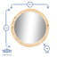 Broussard Wood Round Wall Mirror-1086113736