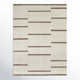 Rectangle Coterie Striped Machine Woven Polyester/Polypropylene Area Rug in Brown/Beige