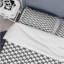 Gris moderne pied-de-poule - Ensemble de housse de couette moderne-109144132