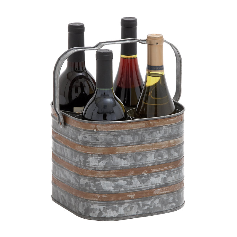 Corum 4 - Bottle Wine Bottle Rack in Silver