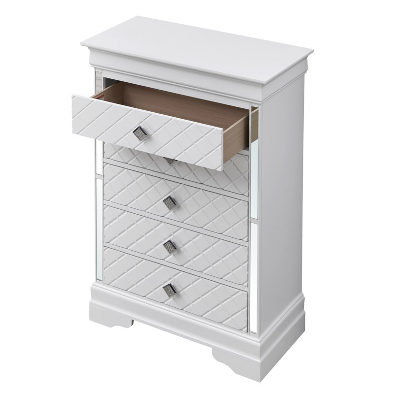 Commode Verona, champagne argenté, Champagne