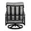 Holland Cushioned High Back Lounge Swivel Rocker w/One Accent Pillow