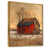 Toile avec cadre flottant or