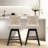 Swivel Upholstered Counter Stool(Set Of 2)-1798327262