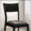 Ensemble de 2 chaises d'appoint Mid-Century modernes noires et grises en similicuir