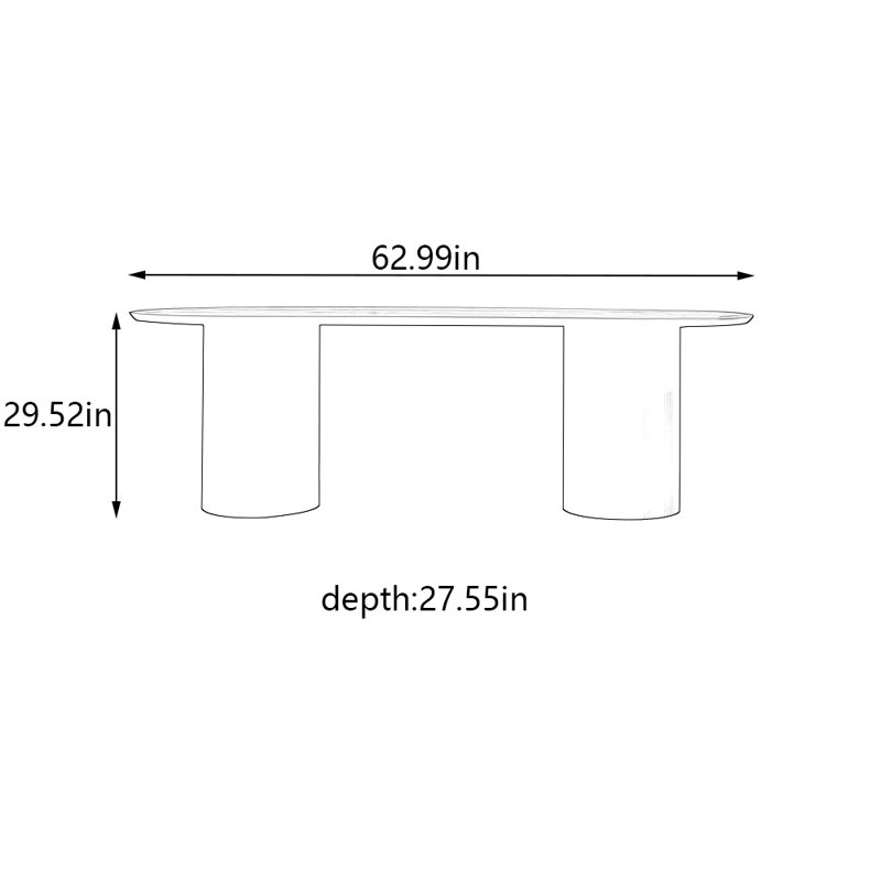 Ellenore, 29.52"H x 62.99"L x 27.55"W