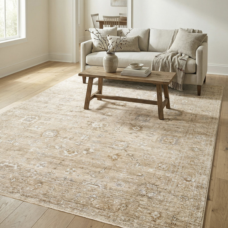 Moroccan Area Rug, Rectangle 200 x 275 cm