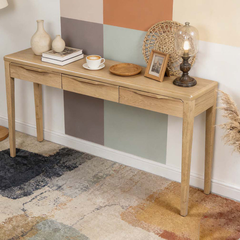 Console élégante 59,84 po, Naturel