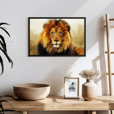 Lion aux yeux bleus