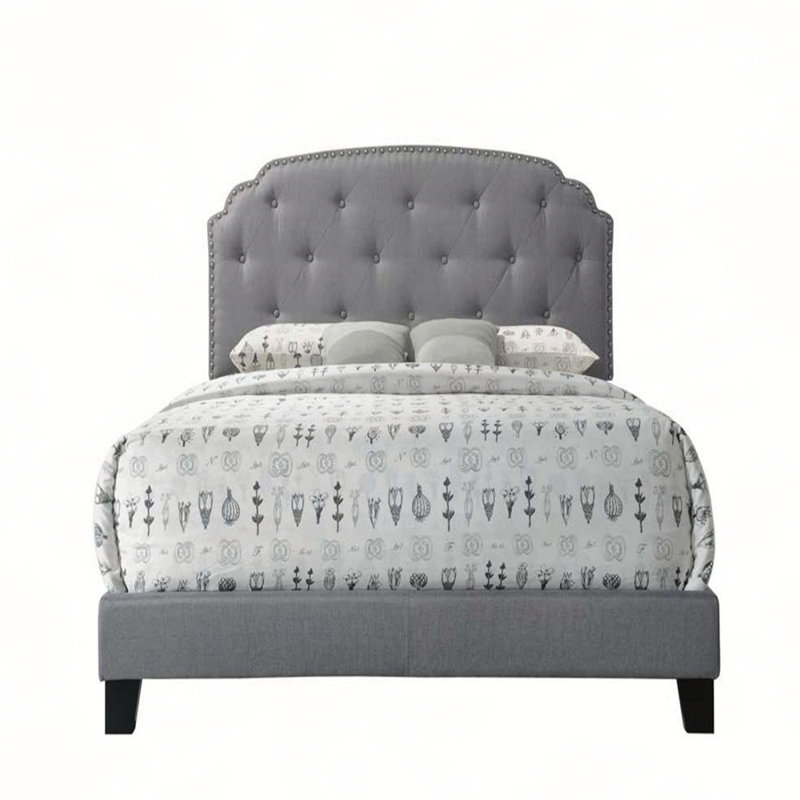 Grand lit en tissu Tradilla Grey