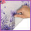 Tapis de bain mauve à motif floral-996233108