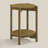 Timber Solid Wood Round Top End Table with Shelf