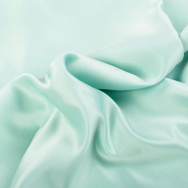 2 Pack Satin Standard Pillow Shams Soft Luxe Decorative, King Sham, Cyan