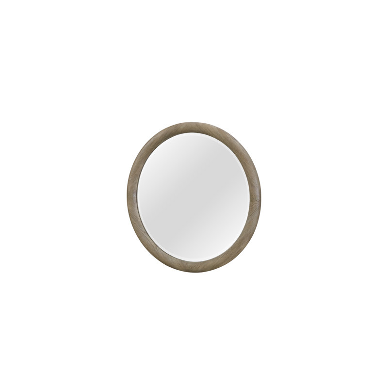 Miroir rond English Oak