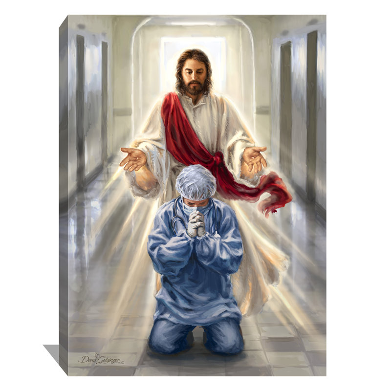 Art mural sur toile "Bless our Santé Héros", H 24 po x l 18 po x p 1 po