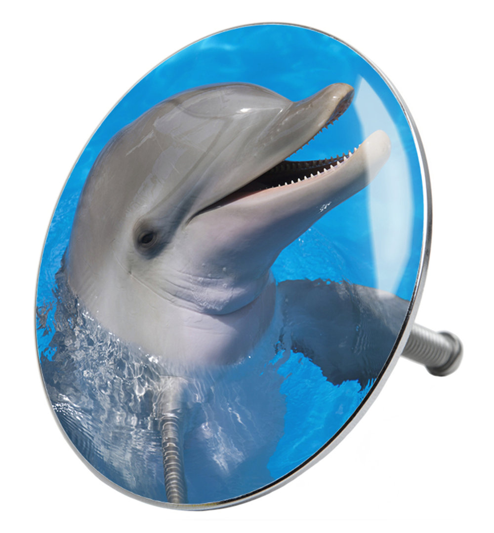 SANILO Stöpsel »Delphin«, für Badewannen und Duschen, Ø 7,2 cm